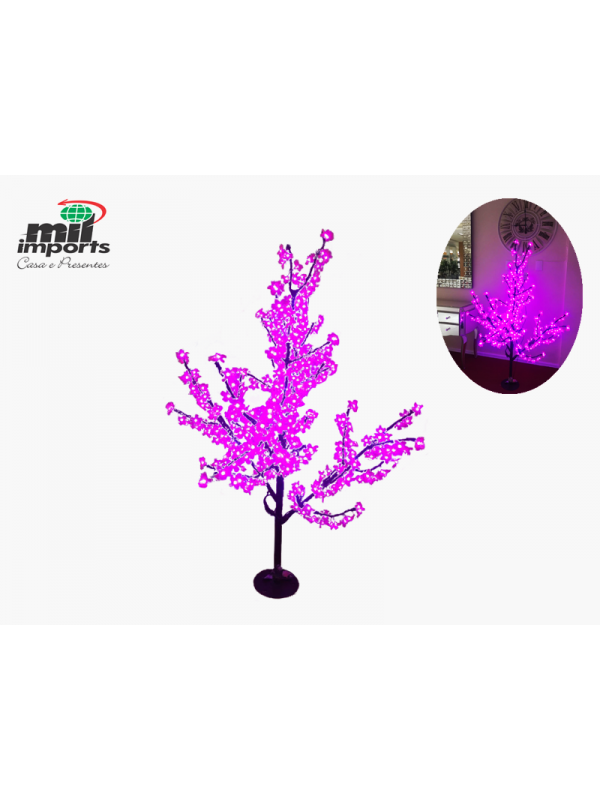 Arvore de led amarela 90 CM