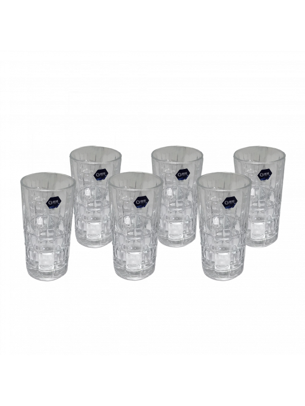 Copo em vidro transparente decorativo Unidade