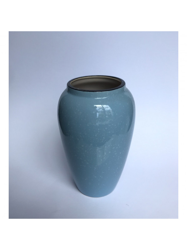 Vaso em cerâmica alto relevo decorativo 