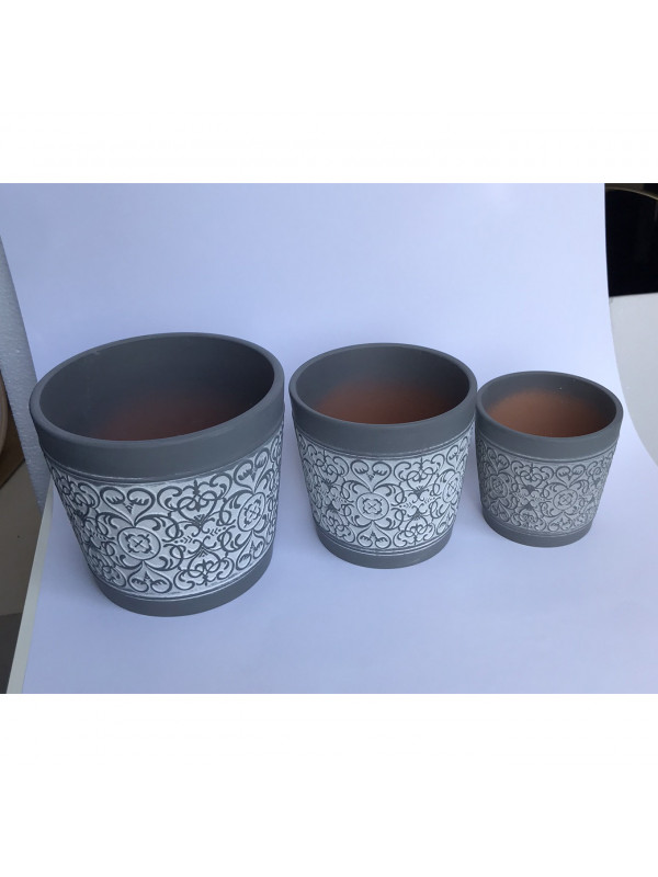 Vaso de porcelana Gray decorativo