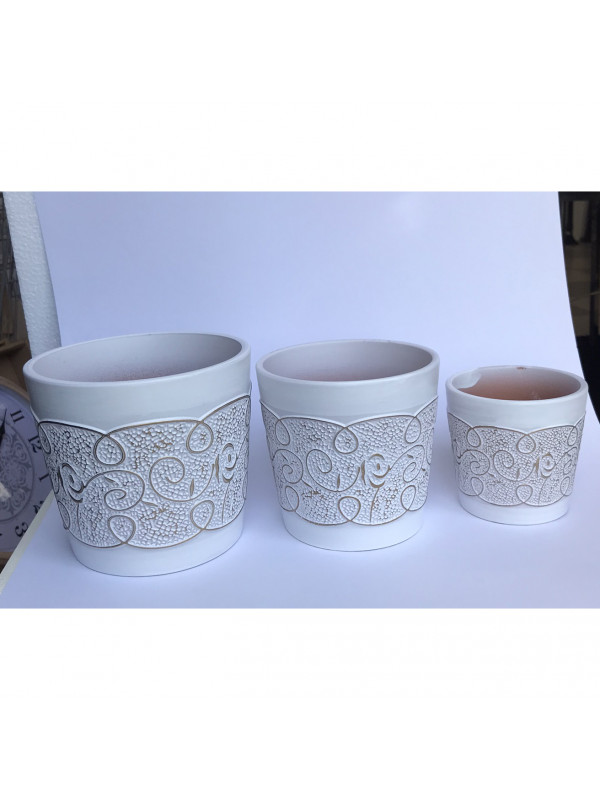 Vaso de porcelana white decorativo