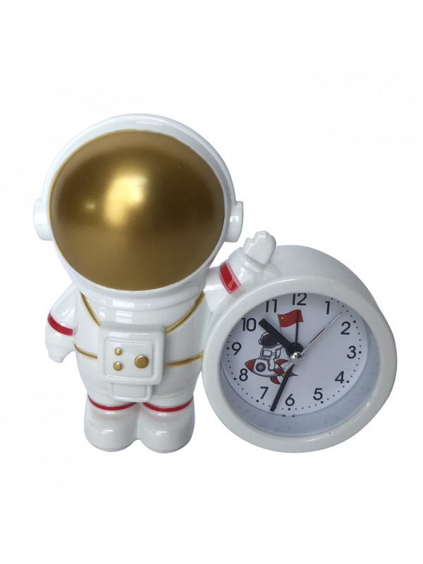 Relógio despertador astronauta decorativo