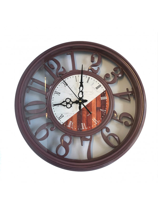 Relógio decorativo 3D vintage em plástico