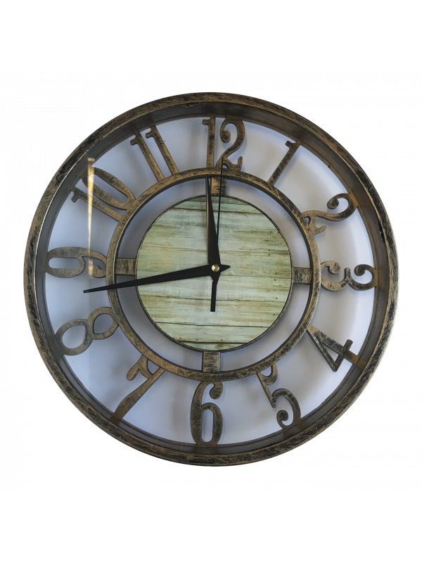 Relógio Decorativo 3D vintage em plástico