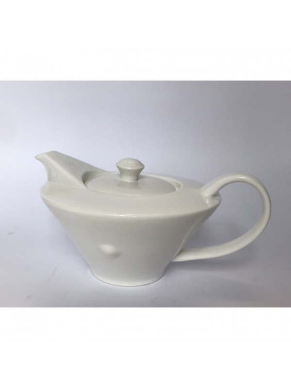 Bule de porcelana alto relevo decorativo
