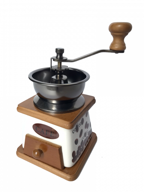 Mini Moedor de café em cerâmica vintage