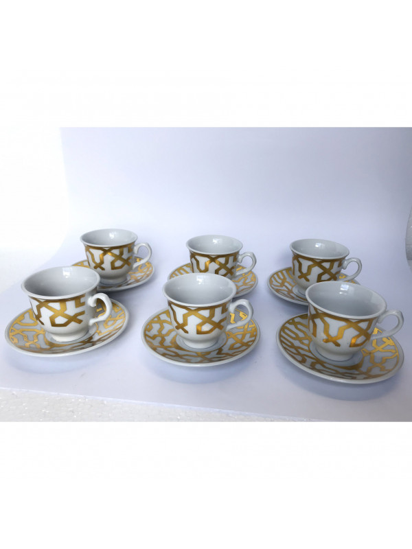 Jogo de xicara europeu decorativo