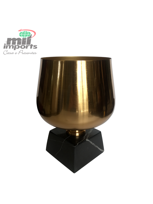 VASO ESTILIZADO DE METAL CORINE