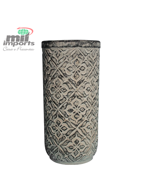 VASO DECORATIVO DE CERÂMICA - LINHA GREY