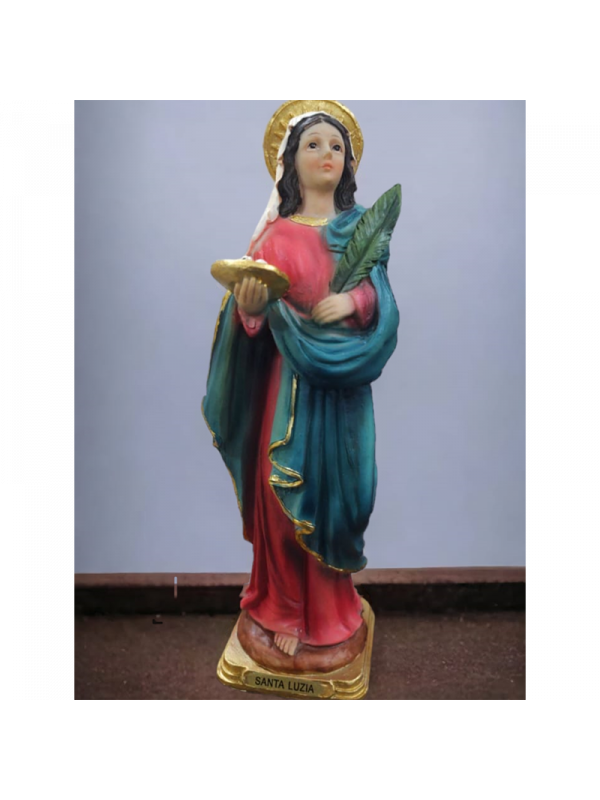 Estatua resina santa luzia religioso