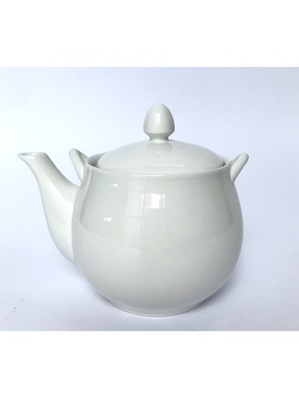 Bule de porcelana com malha de aço decorativo
