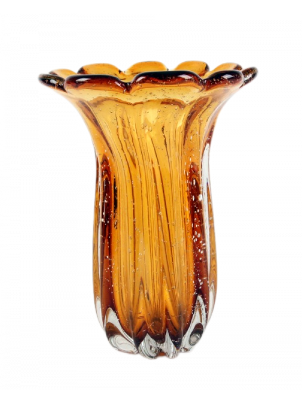 VASO MURANO ÂMBAR 24CM