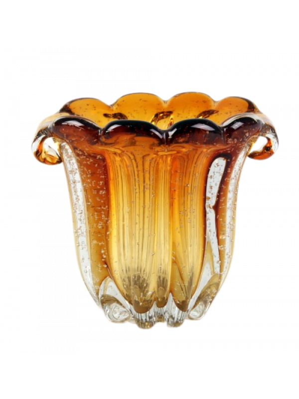 VASO MURANO ÂMBAR 19CM
