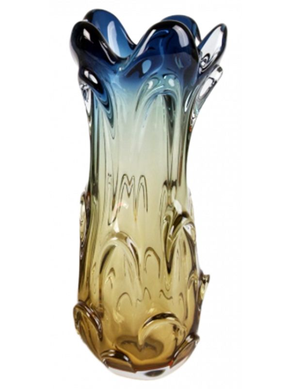 VASO MURANO DEGRADÊ BICOLOR 35CM