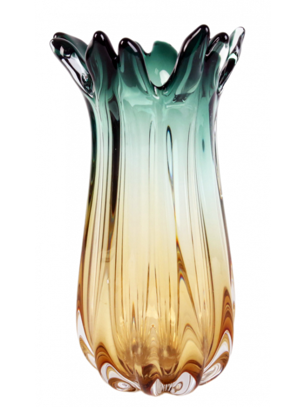 VASO MURANO DEGRADÊ BICOLOR 33CM