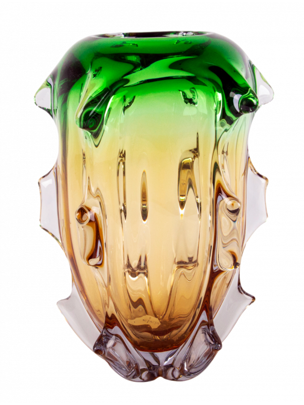 VASO MURANO DEGRADÊ VERDE 33CM