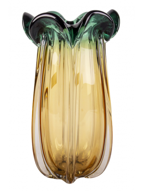 VASO MURANO DEGRADÊ BICOLOR 34CM