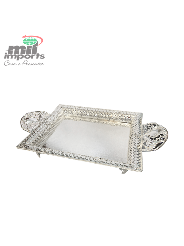 BANDEJA DECORATIVA DE METAL ANNY - P